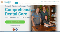 Desktop Screenshot of kingstondentalstl.com